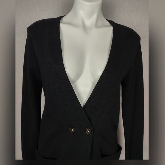 J Crew Mercantile Collarless Blazer Black Cardigan Size XS - Picture 9 of 15